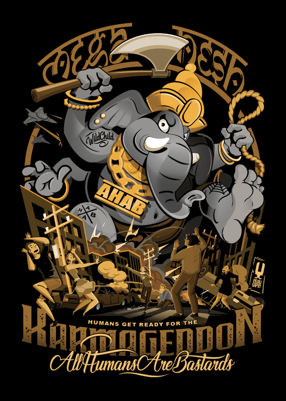ORGANIC KID T-shirt "KARMAGEDDON"