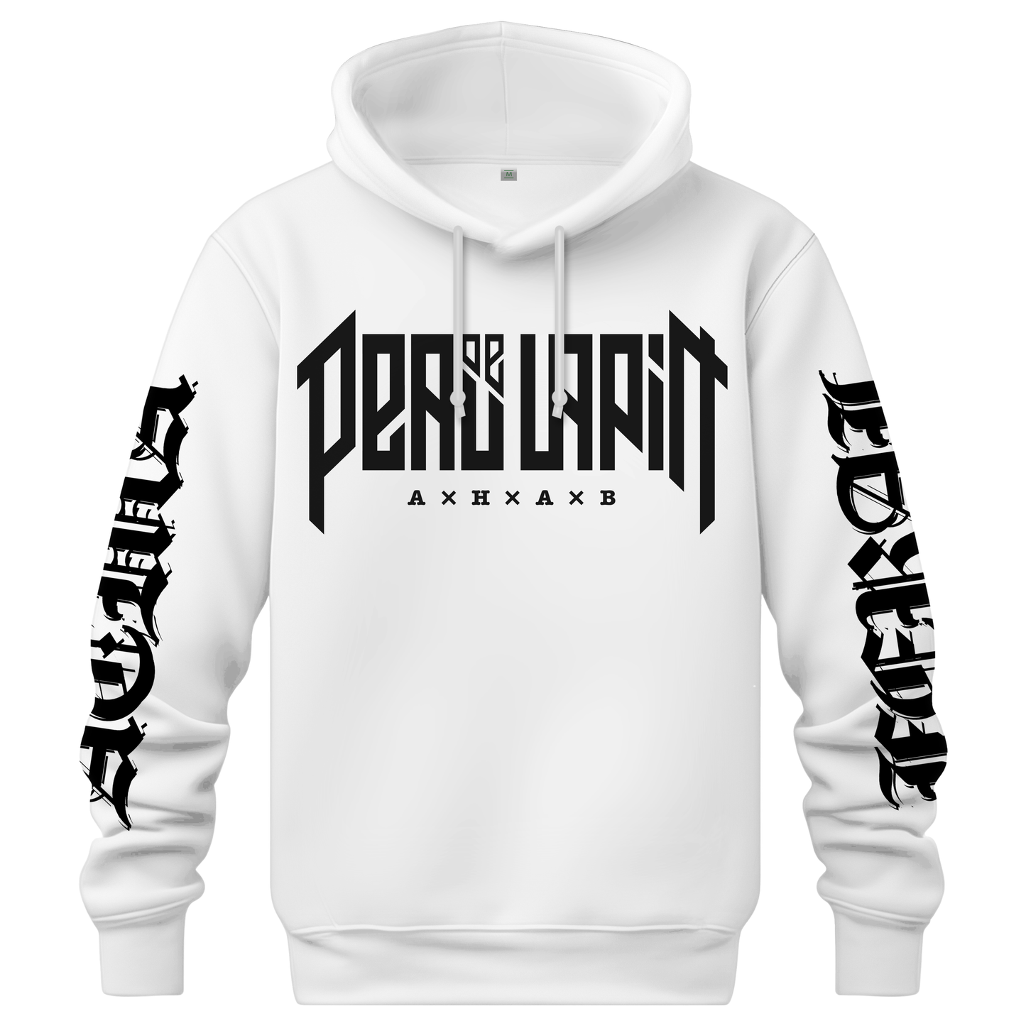 Hoodie BIO "FeralAtma" BLANC - ETHIK LABEL