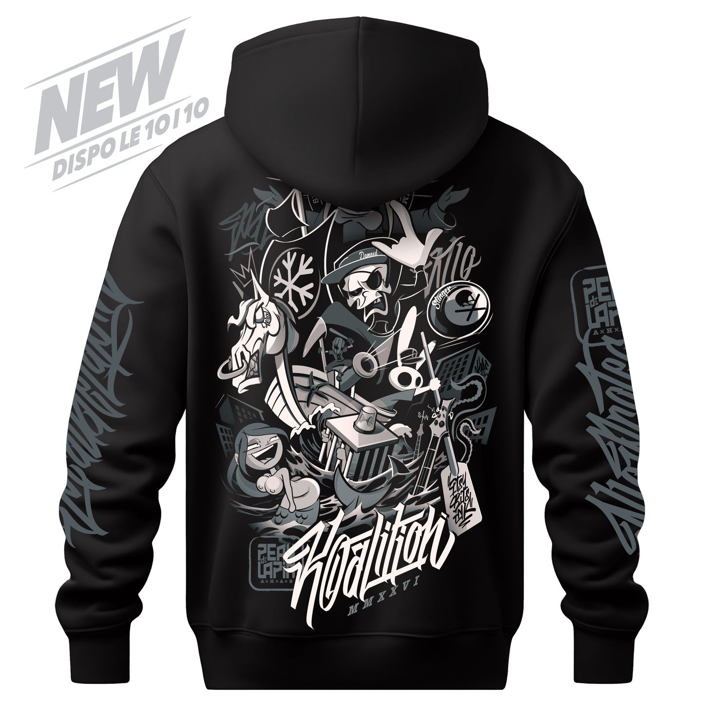 HOODIE BIO KOALITION - PEAU DE LAPIN feat N10 PROTEC
