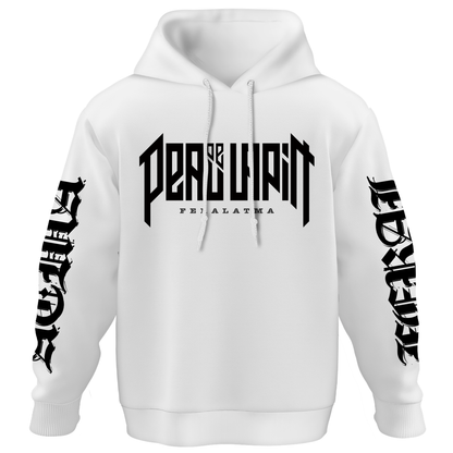 Hoodie BIO "FeralAtma" BLANC - ETHIK LABEL