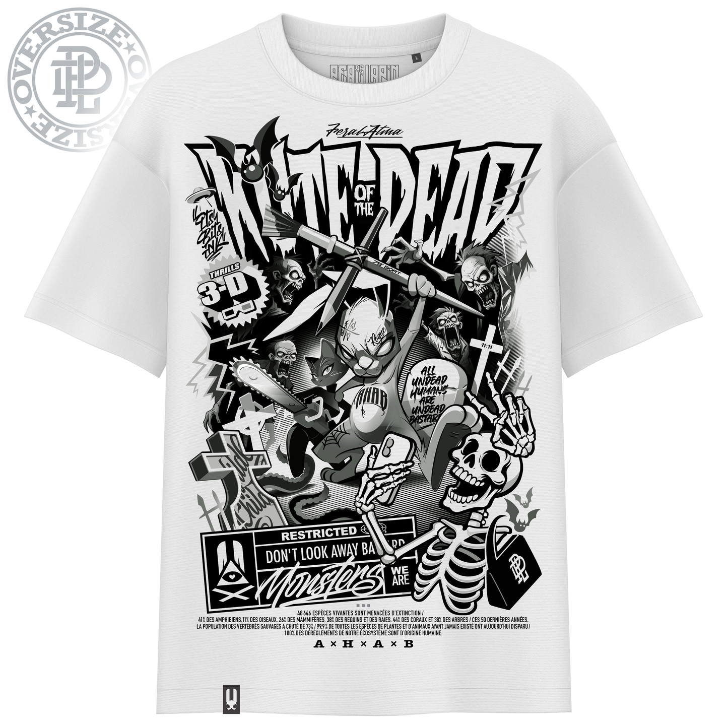 T-SHIRT KUTE OF THE DEAD/ BLANC