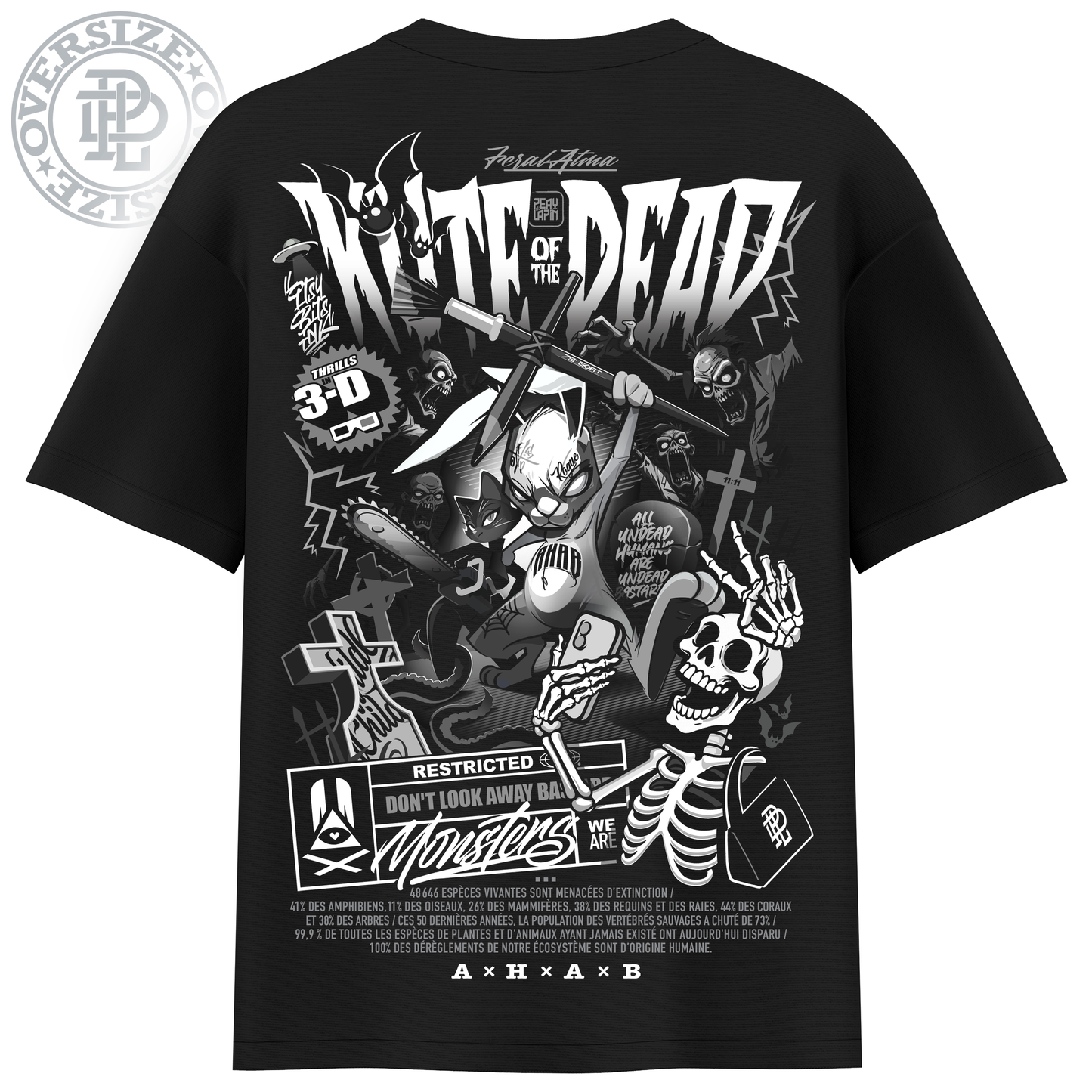 T-SHIRT KUTE OF THE DEAD/ NOIR