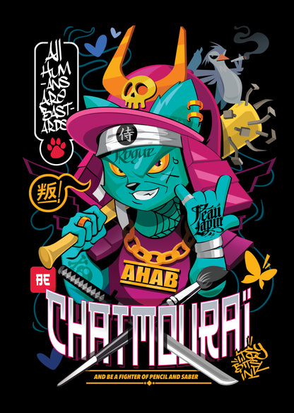 Hoodie BIO "Be Chatmouraï" - ETHIK LABEL