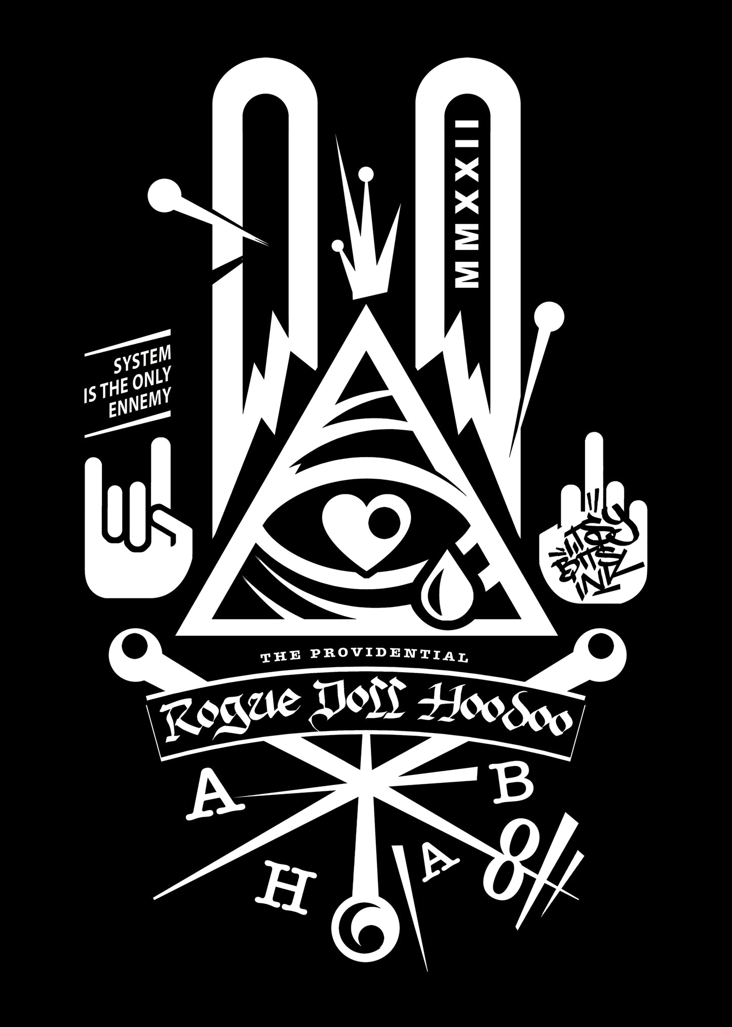 Hoodie BIO "Rogue Doll Hoodoo" - ETHIK LABEL