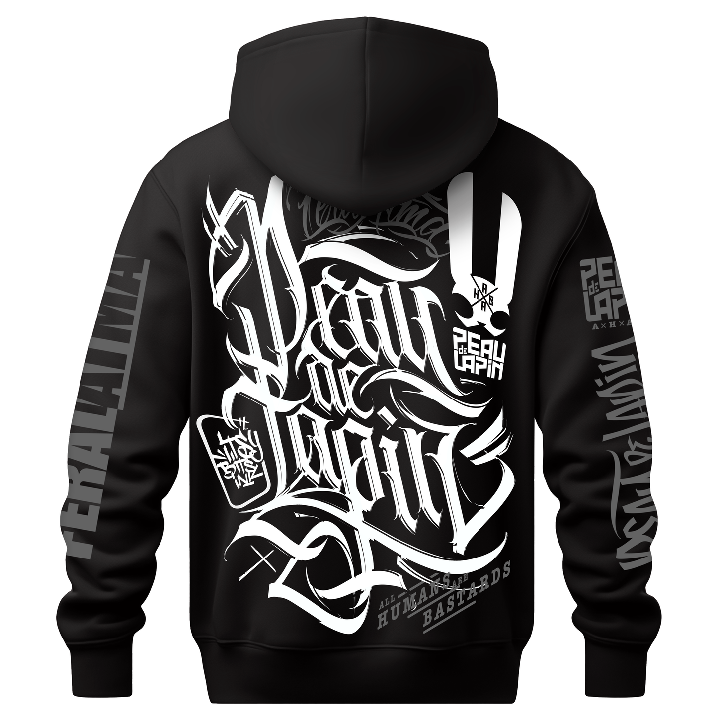 ORGANIC "FeralAtma" BLACK hoodie - ETHIK LABEL