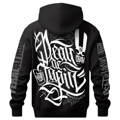 ORGANIC "FeralAtma" BLACK hoodie - ETHIK LABEL