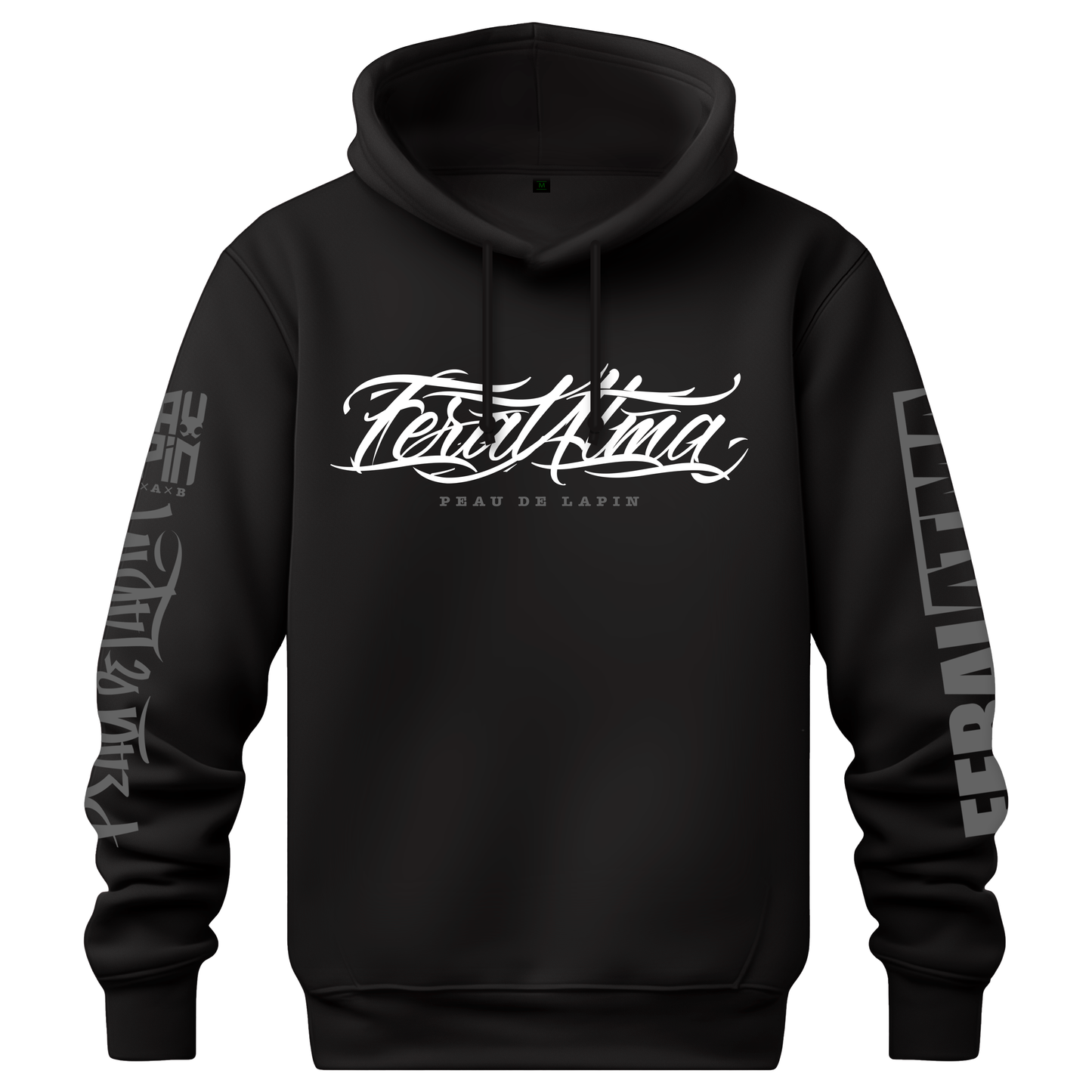ORGANIC "FeralAtma" BLACK hoodie - ETHIK LABEL