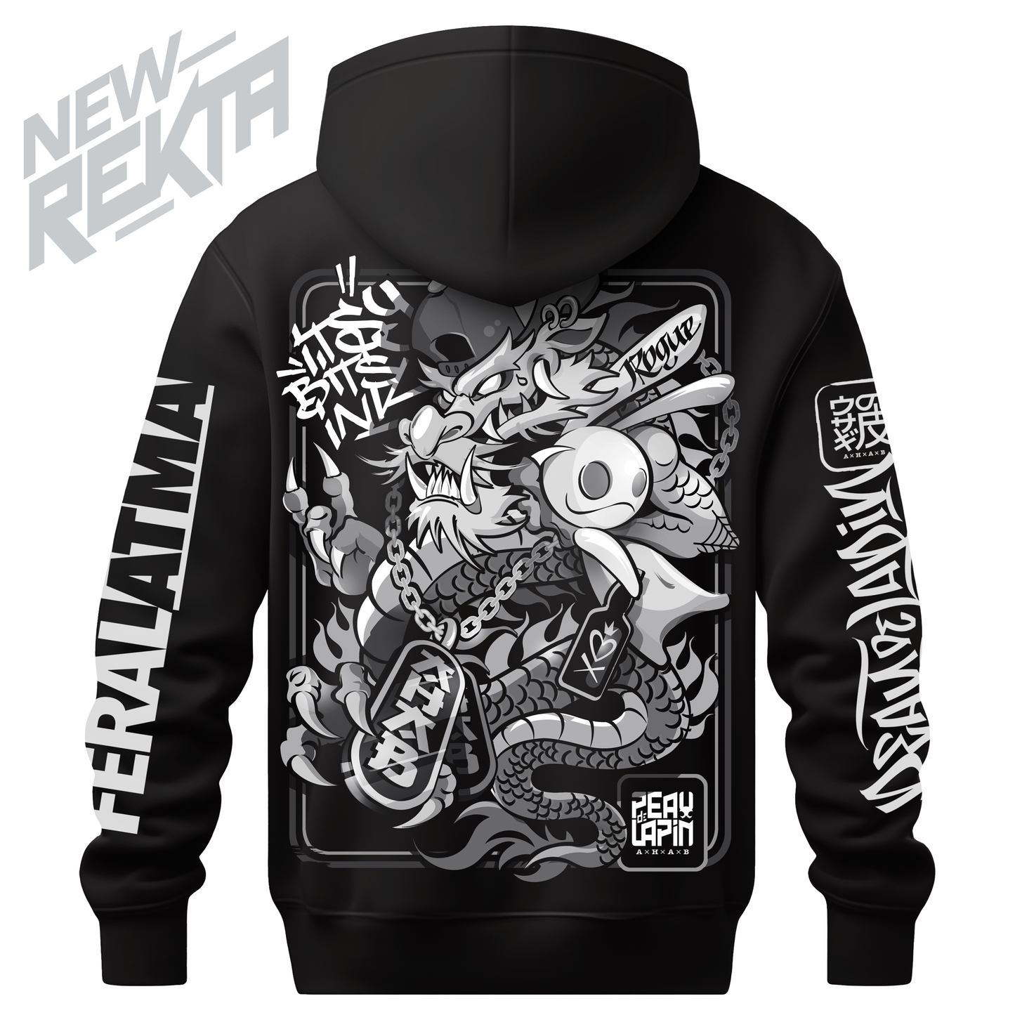 ORGANIC hoodie "Ryujip'Hop" - ETHIK LABEL 