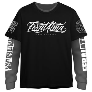 T-shirt+sweat layered "FeralAtma"