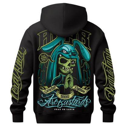 ORGANIC Hoodie "Sanctus Rabbit" - ETHIK LABEL 