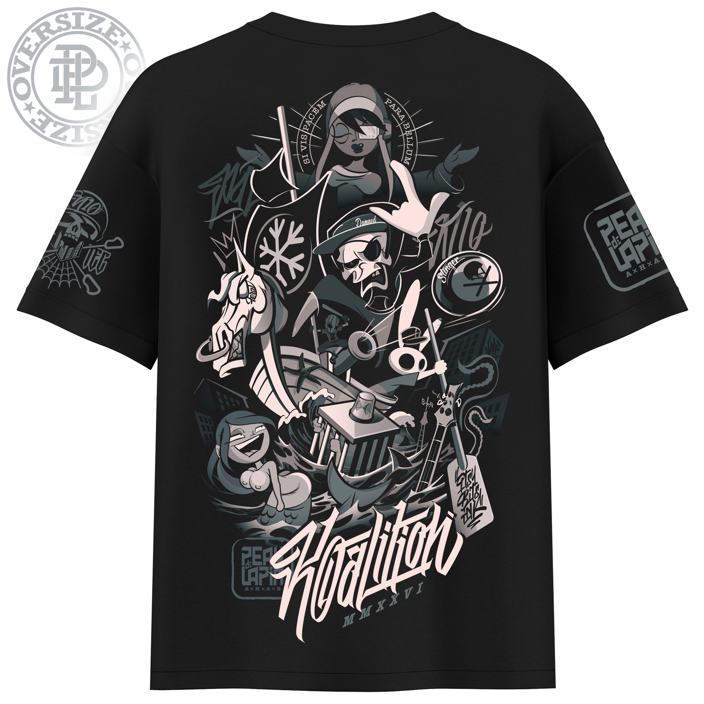 "FeralAtma" black t-shirt - ETHIK LABEL 